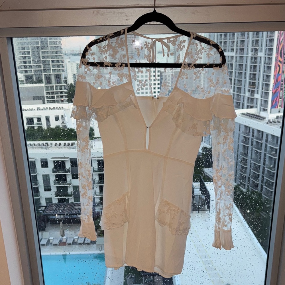 For Love And Lemons White Lace Dress